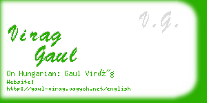 virag gaul business card